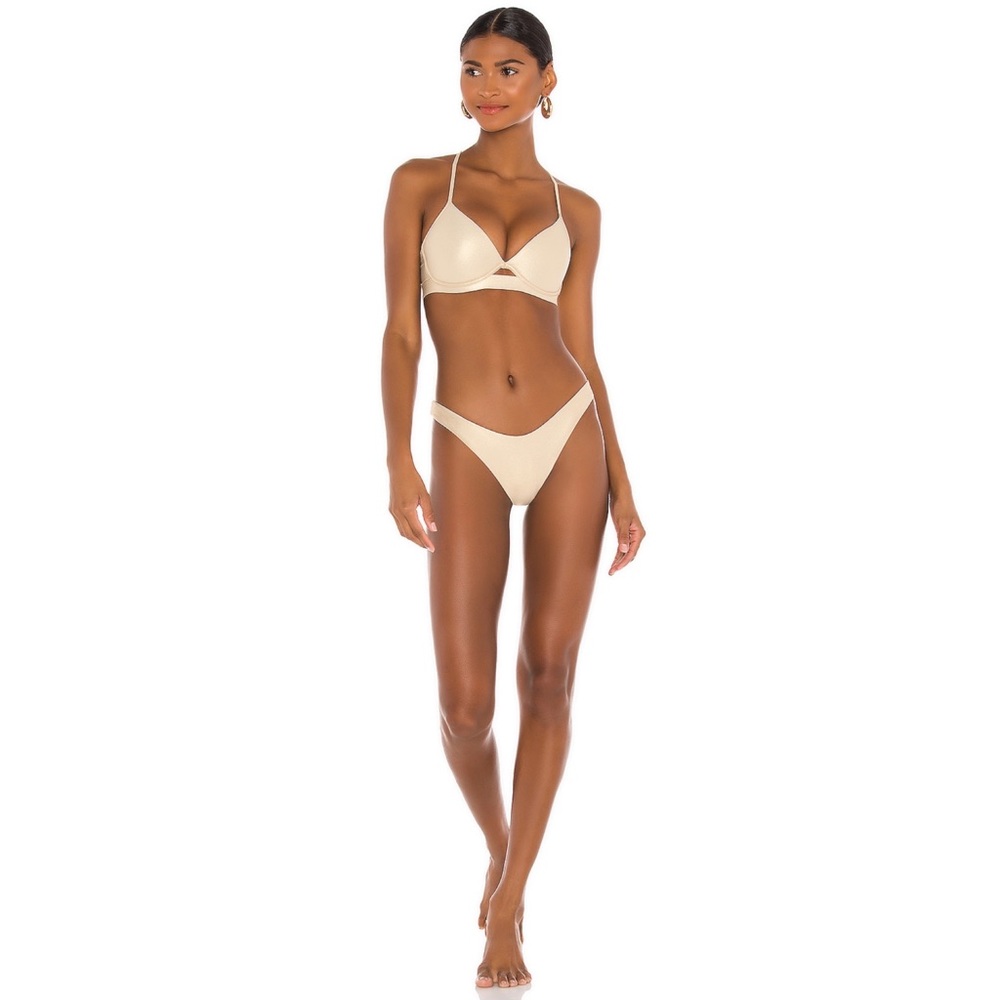 Luli Fama Cosita Buena Gold Rush Bikini XS
